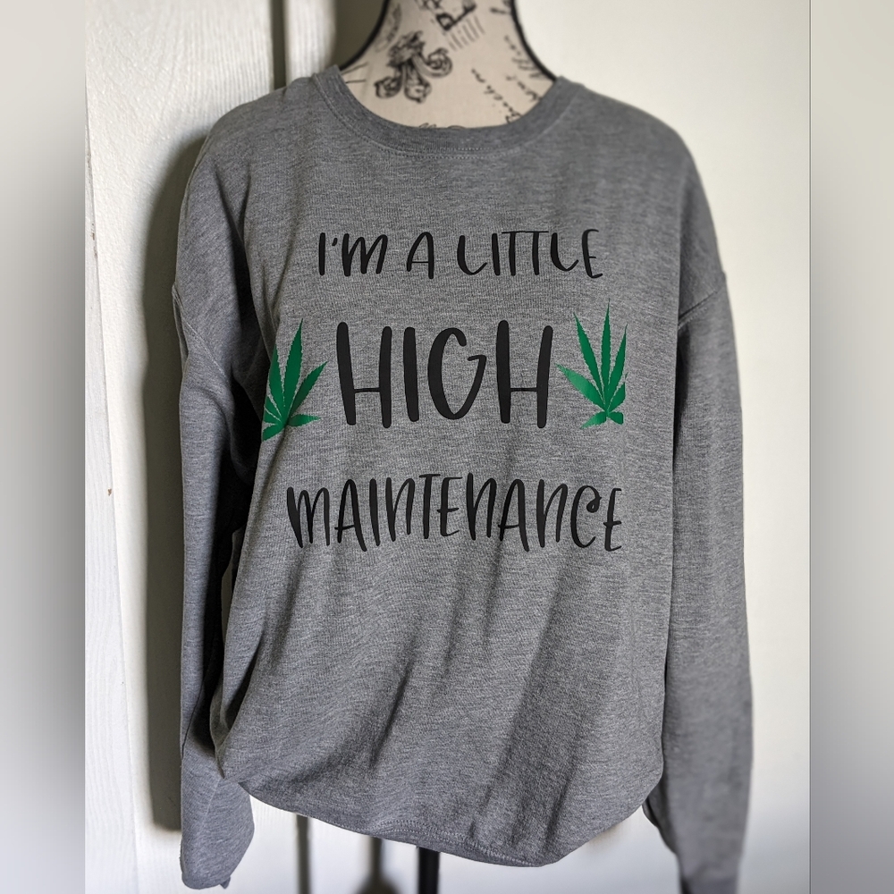 "high" maintenance crew neck
